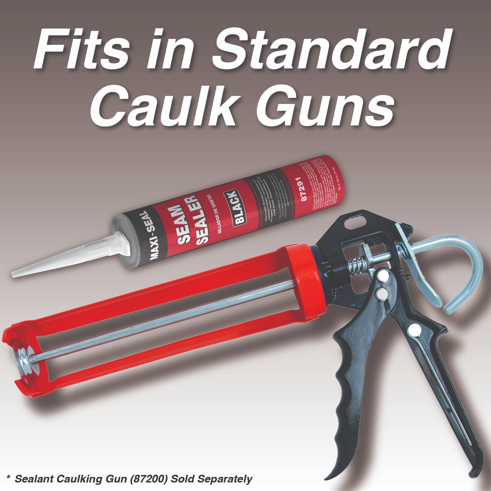 Maxi-Seal Polyurethane Seam Sealer Automotive - Black, 10.5oz Tube