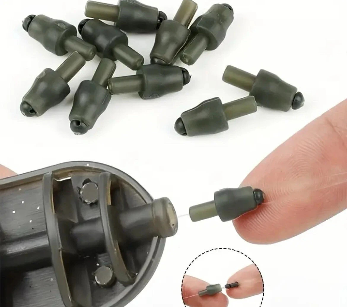 10 Inline Method Feeder Quick Change ics Hooklength Beads.