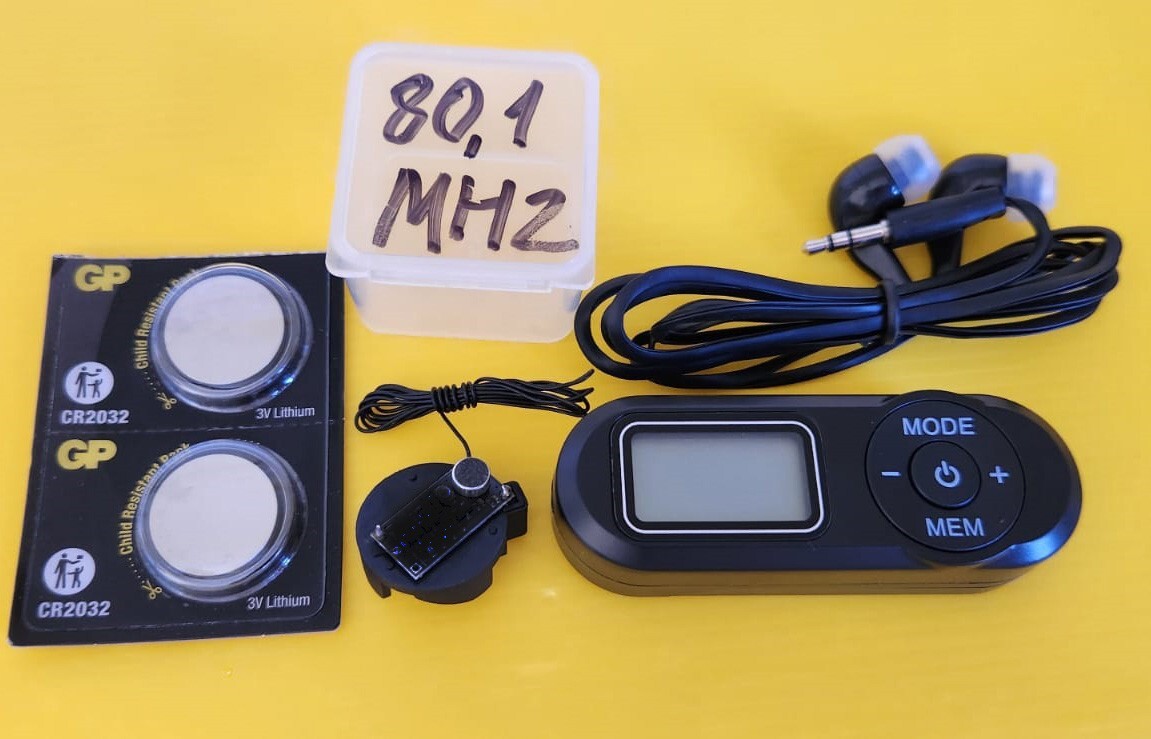 SET Micro Spy Bug operating outside FM broadcasting area and special FM receiver