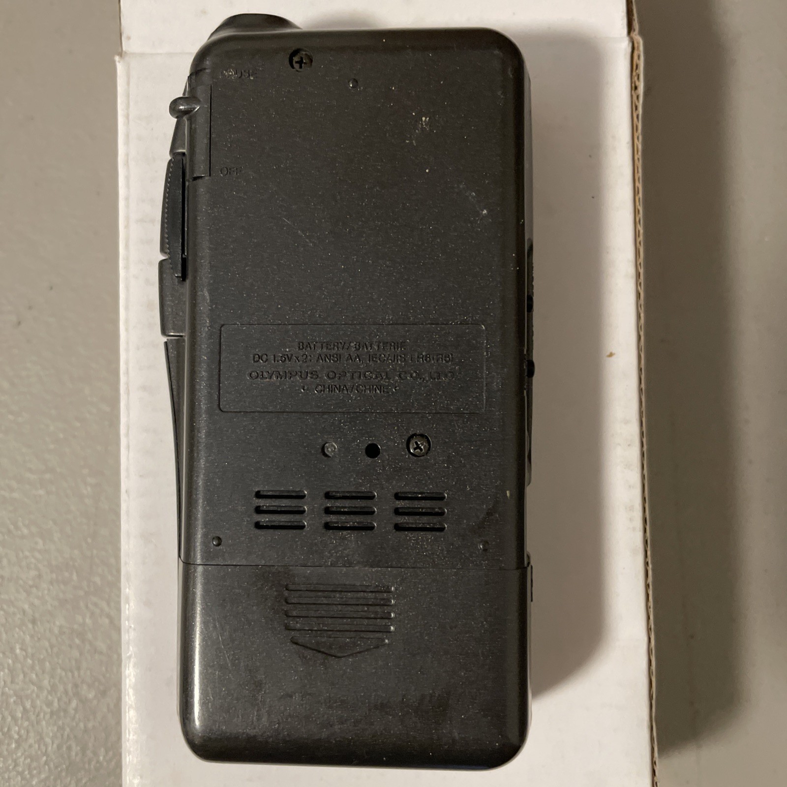 Olympus Pearlcorder S922 MicroCassette Voice Recorder Black - Tested