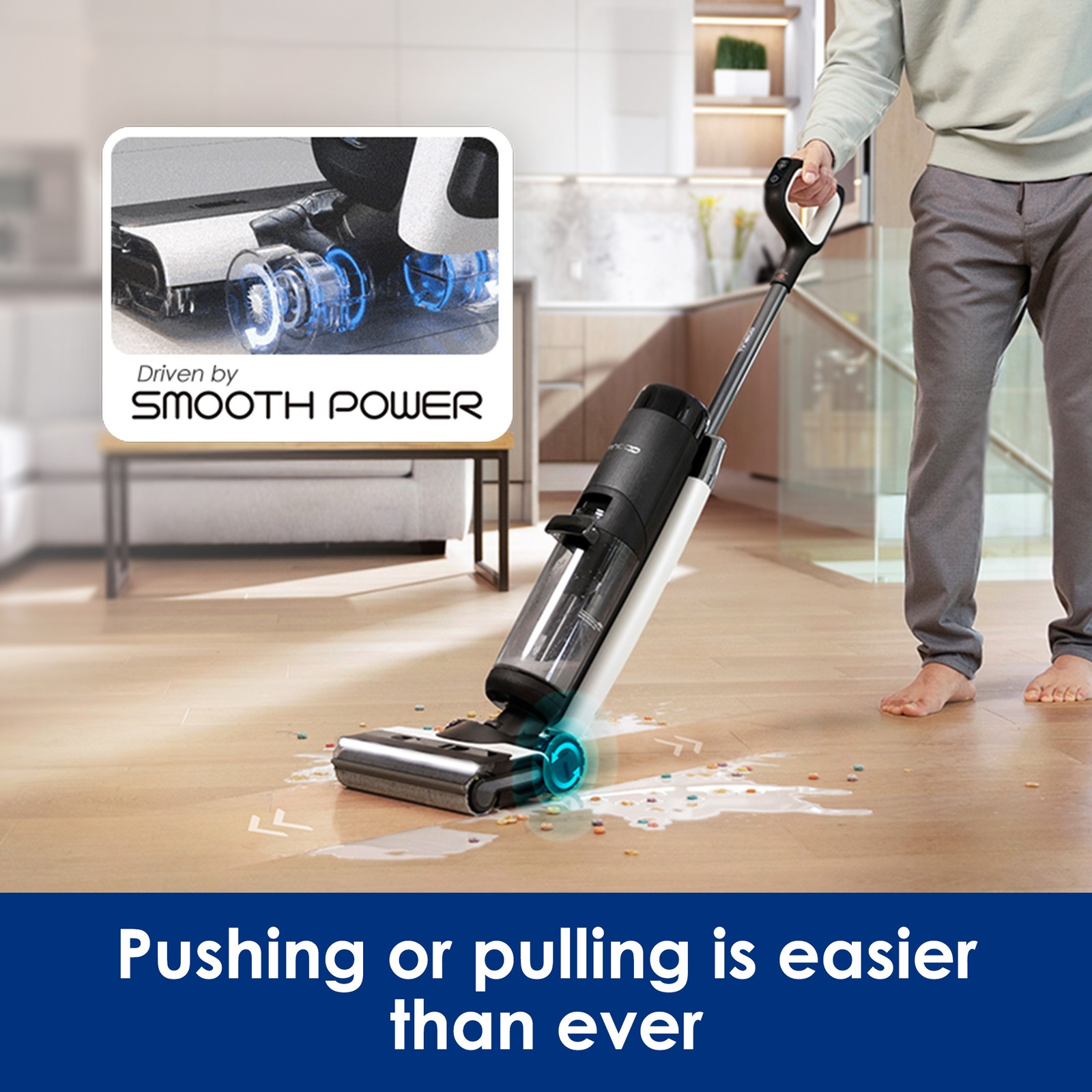 Tineco Floor ONE S7 PRO Smart Cordless Wet Dry Vacuum Cleaner and Mop