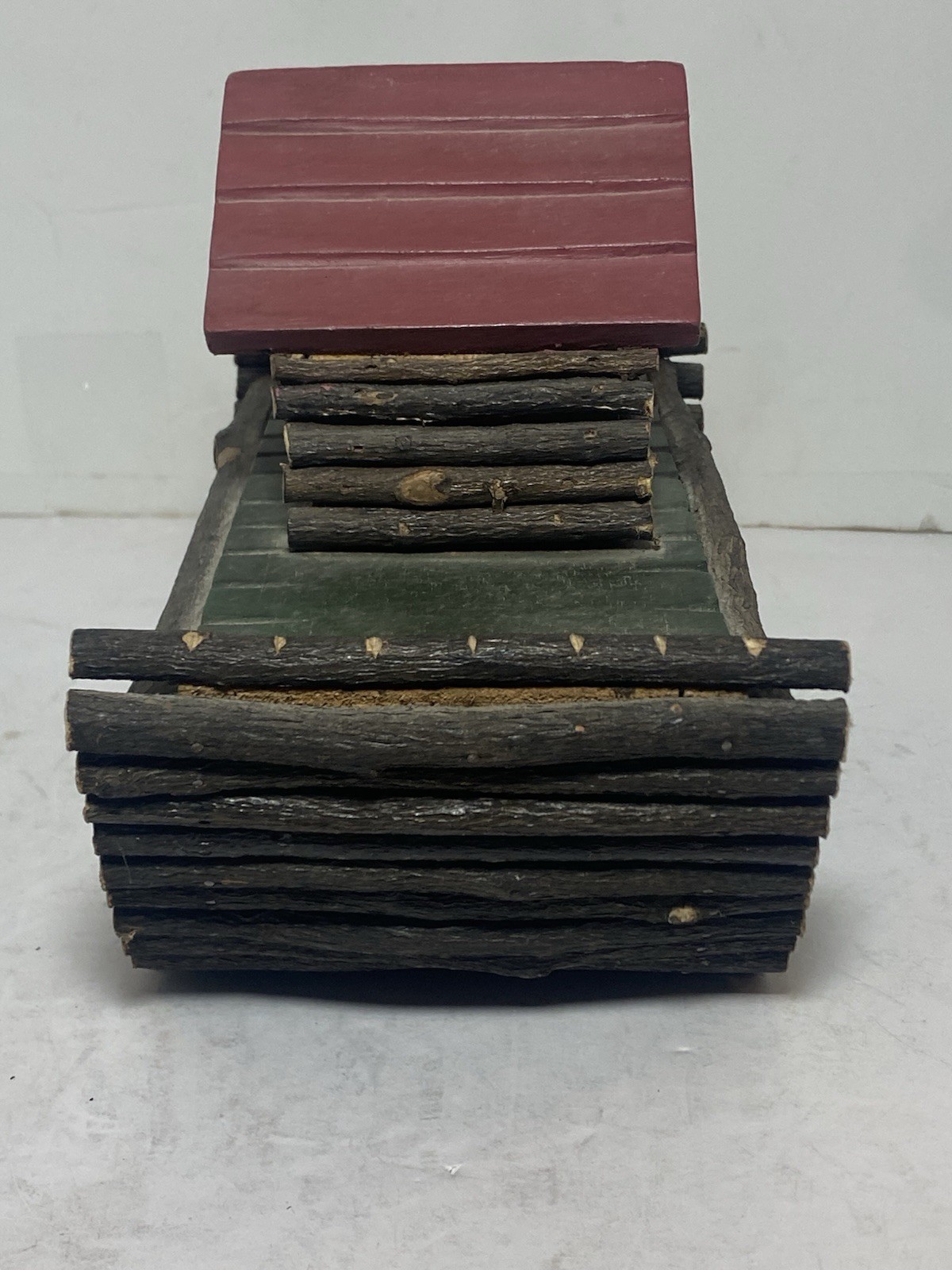 Hand Crafted Wooden Folk Art Noah's Ark Boat Ship Floating