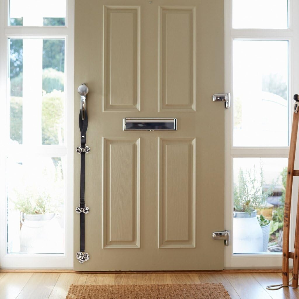 Dog Doorbell Quality Training Adjustable Dog Bell Outside Door Handle Bell