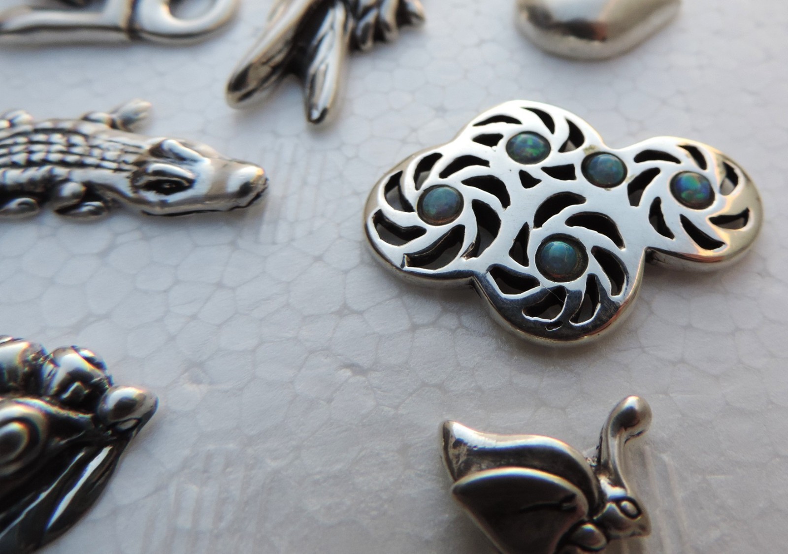 Ilaria Logi 'Southern Cross' Australia Sterling Silver 925 Map Puzzle w Box Rare