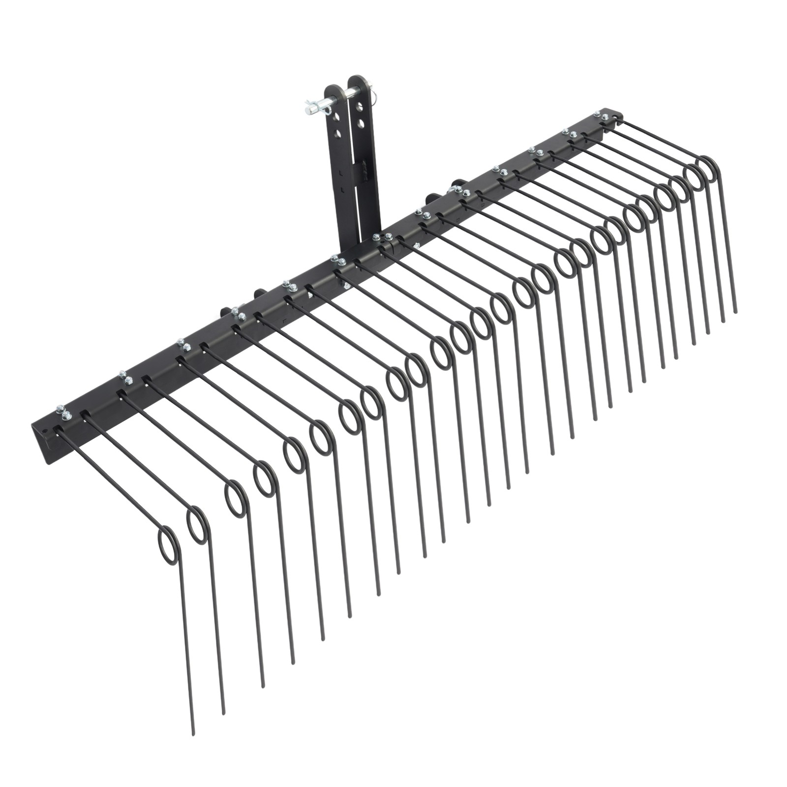 3 Point 60" Tow behind Landscape Rake Lawn Dethatcher Rakes For Cat 0&1 Tractor