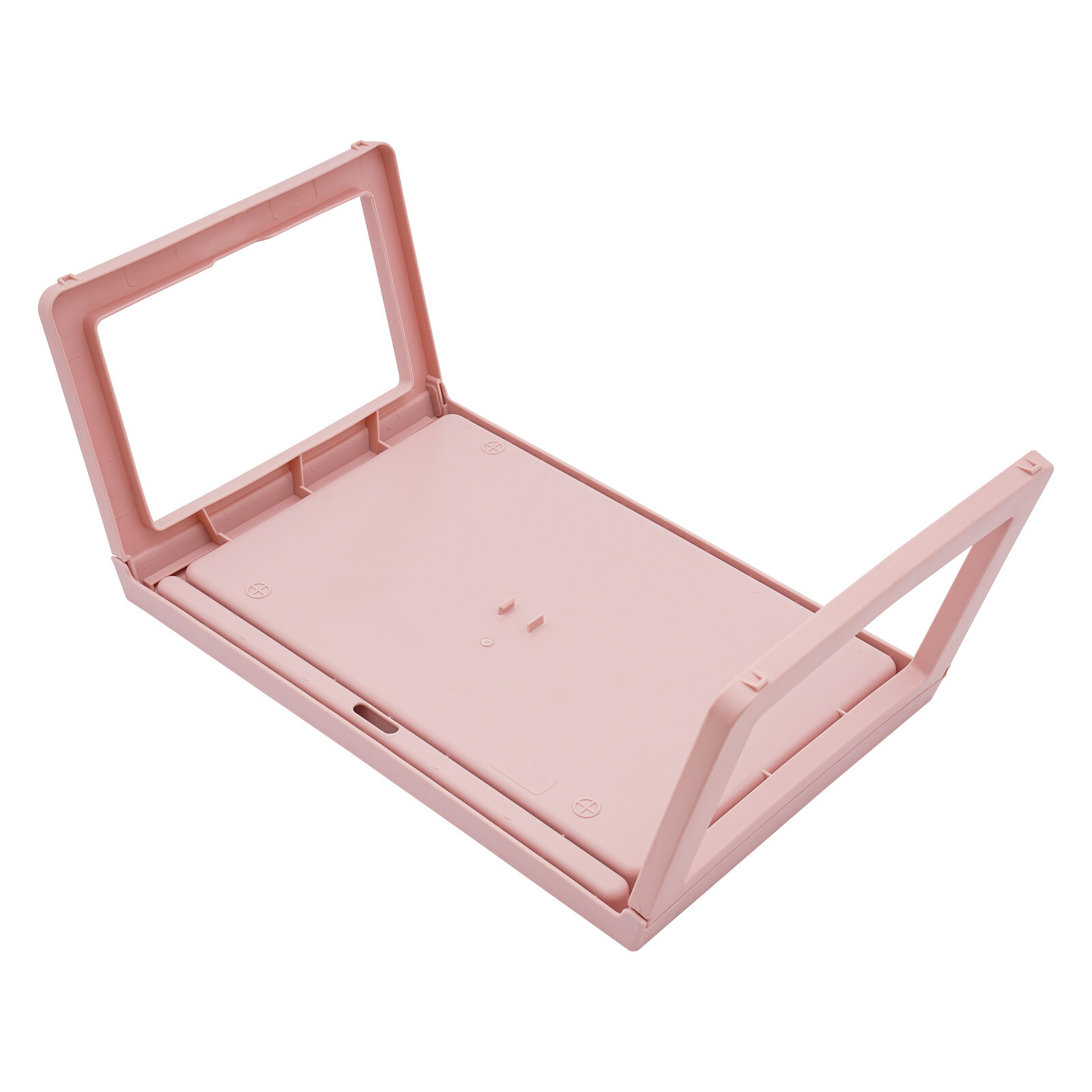 6pcs Foldable Lap Desks Tray Folding Table Set For Laptop Desk Food Tray Pink
