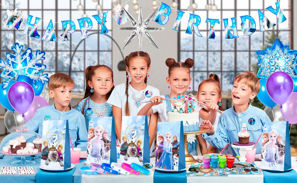 Frozen Party Favors, Princess Frozen Birthday Party Supplies Goodie Bag Stuffers