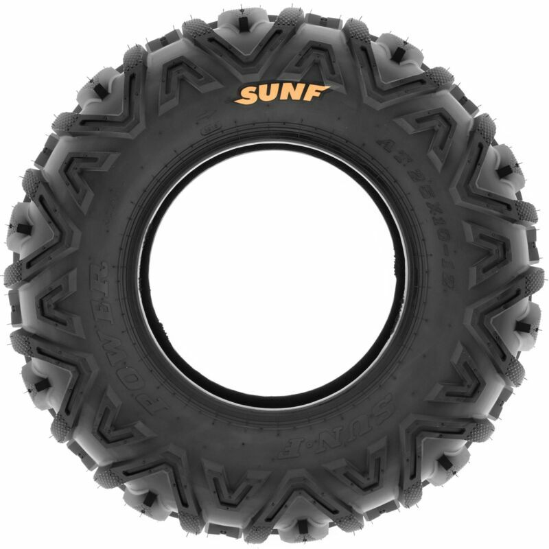 SunF ATV UTV TIRES FULL SET 4 - 25x8-12 25x8x12 Front 25x10-12 25x10x12 Rear 6PR
