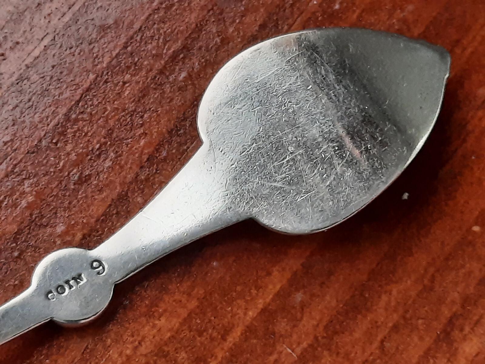 Coin Silver Knowles & Ladd Three Pronged Leaf & Berry Patrn Engraved Sauce Ladle