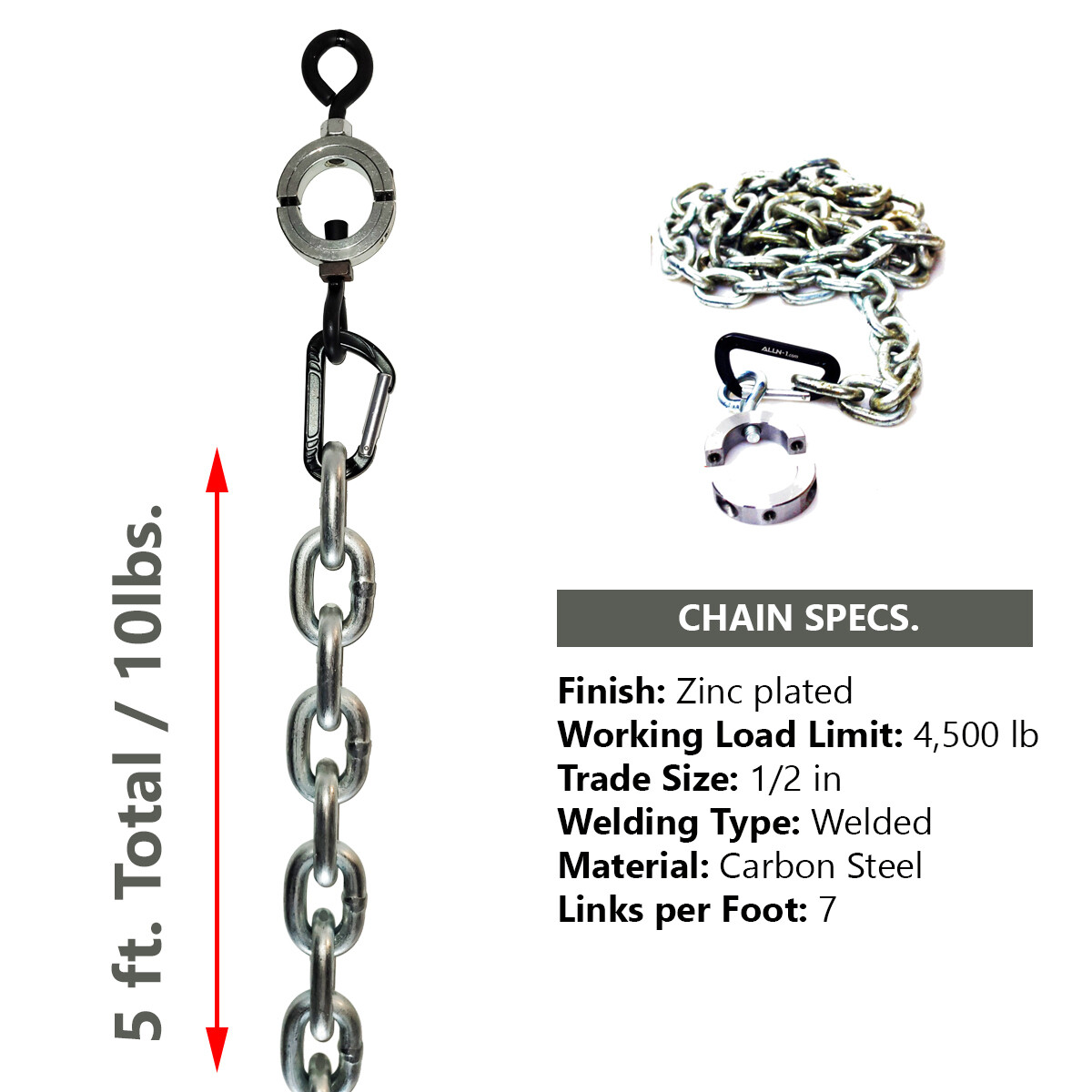 ChainBeast - Stronger & Safer Training Bundle - Included Chains & Safety Straps