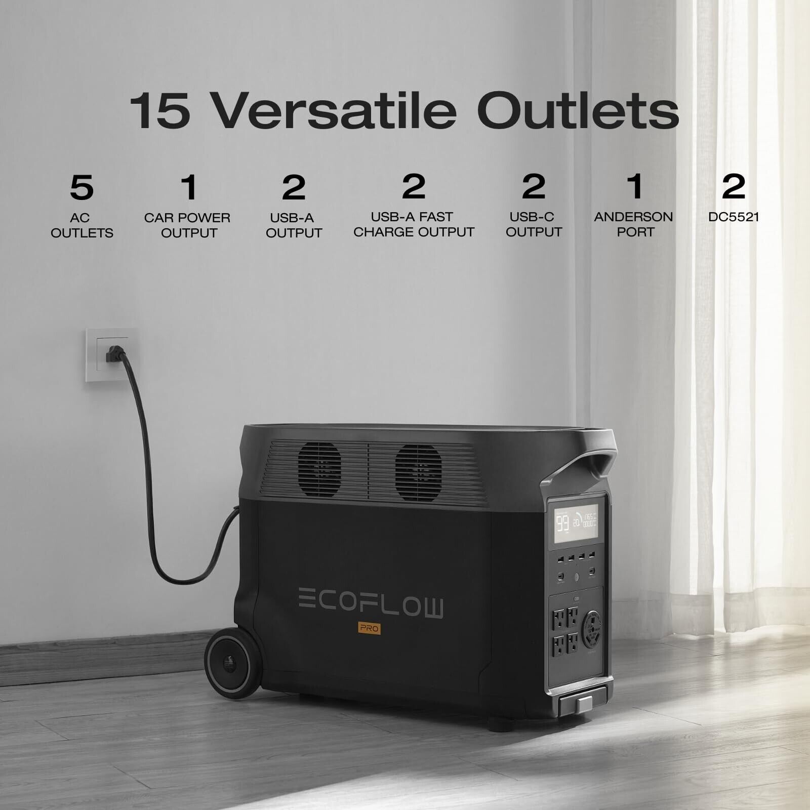 EcoFlow DELTA Pro 3600Wh Power Station Generator for Home Back-up Solution