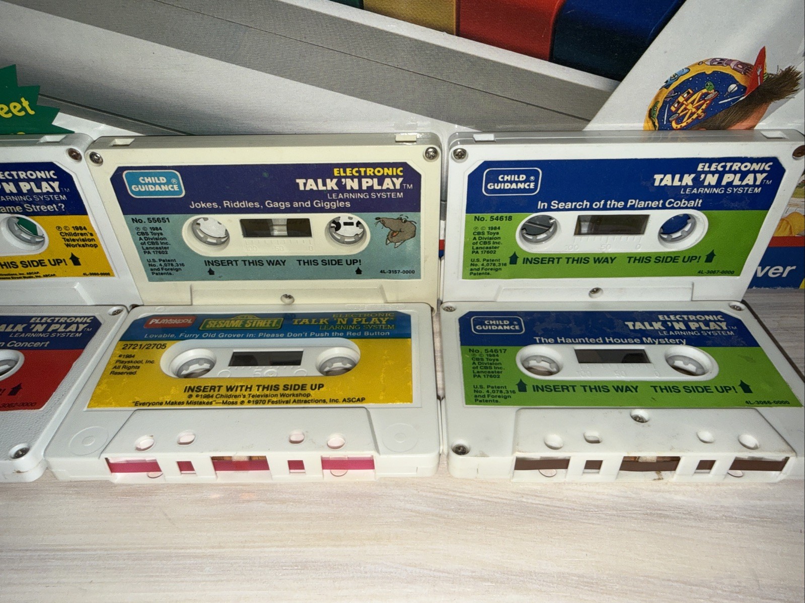 LQQK 1992 Vintage Playskool Talk 'n Play In Box COMPLETE w/ 8 Tapes 9 Books