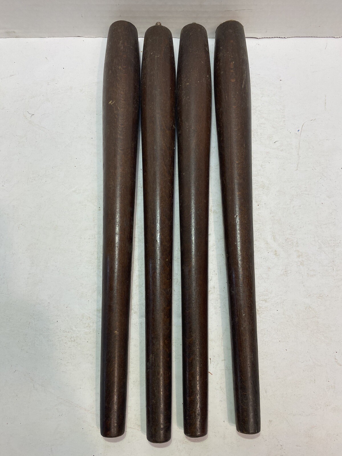 Vintage Set Of 4 Mid Century MCM 14”  Wood Furniture Legs