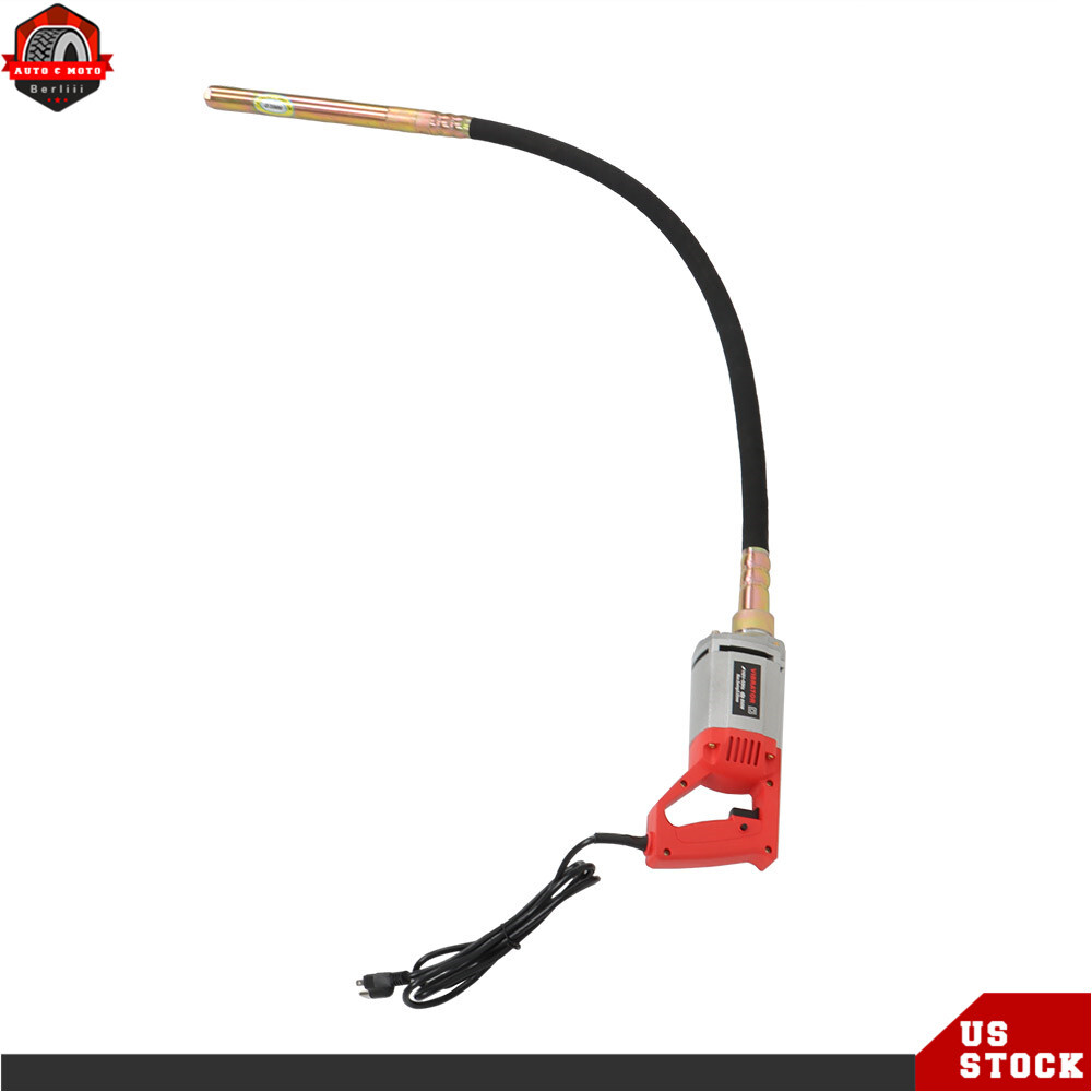 Concrete Vibrator Concrete Vibrabrater 1300W with 6.6 FT Copper Shaft 110V