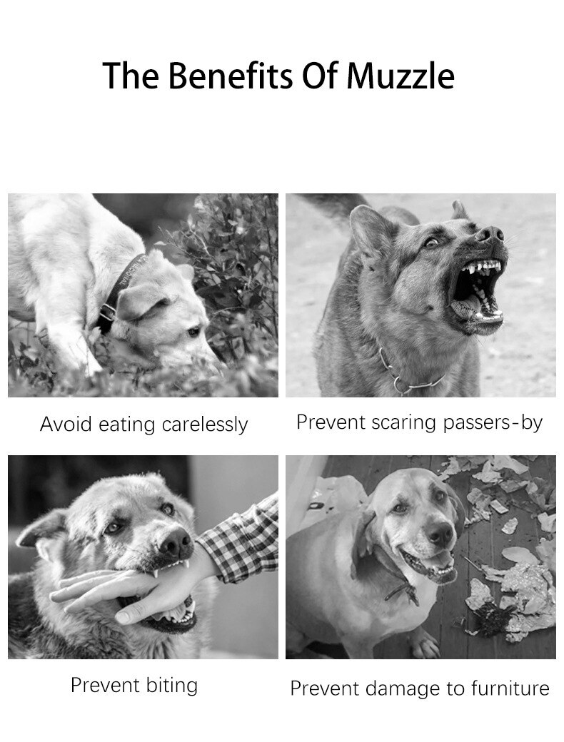 MUZZLE MESH Dog Pet adjustable strap anti bite bark chew Safety soft breathable