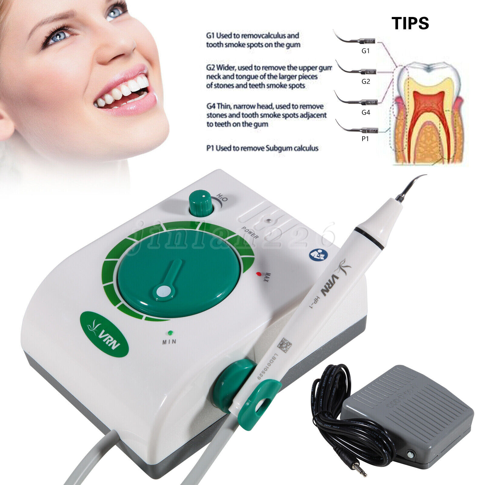 Dental Ultrasonic Scaler Piezo Scaling Handpiece Cleaning fit EMS Woodpecker USA