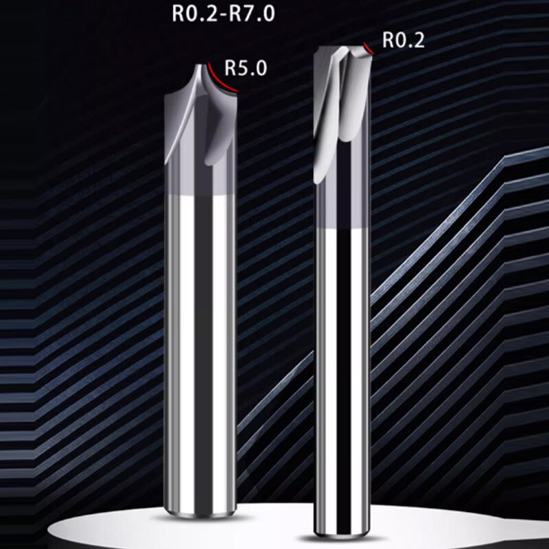 Corner Rounding End Mill R0.2-R8.0 Milling Cutter Tungsten Carbide Router Bit