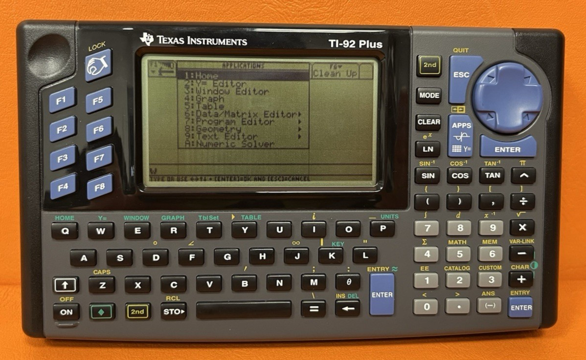 Texas Instruments TI-92 Plus Graphing Calculator With Cover *Tested