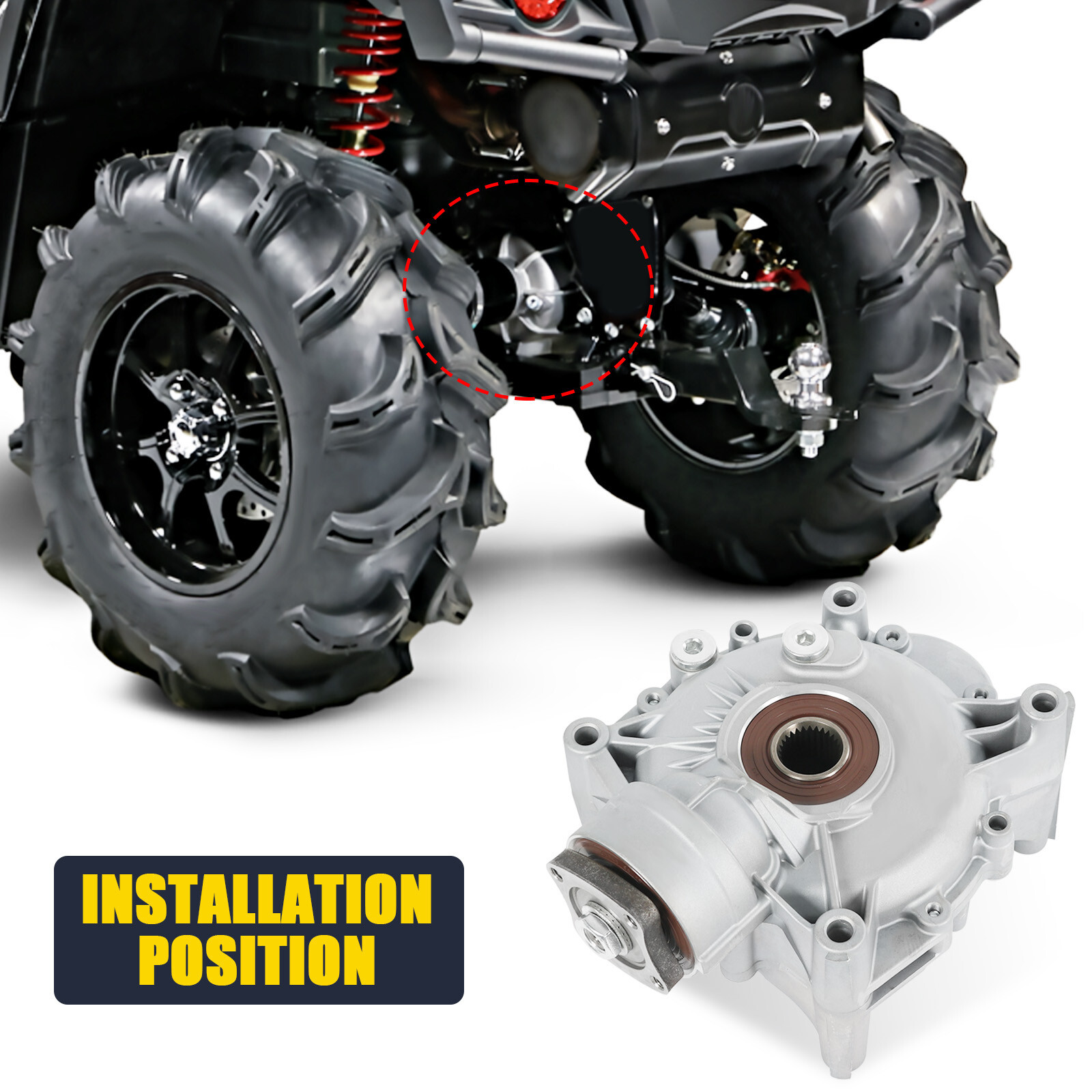 Rear Differential For Polaris SPORTSMAN 850 High Lifter 2016-2022 113.4mm