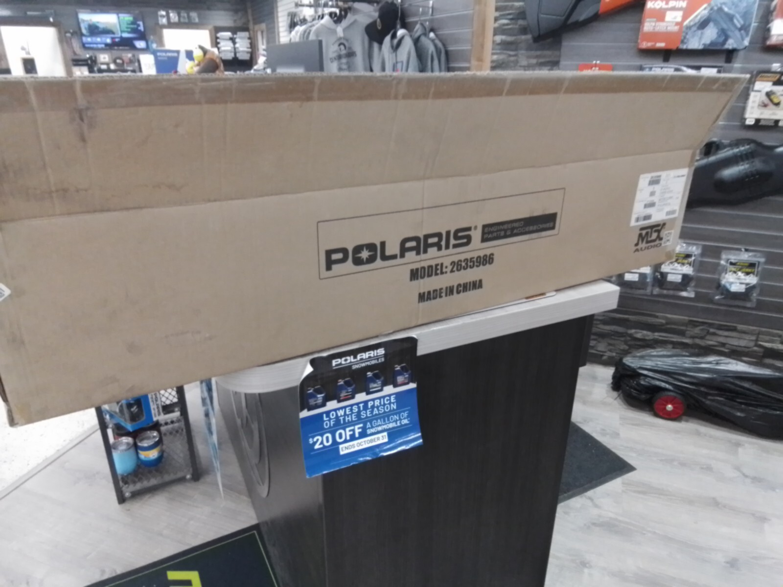 2016-18 POLARIS GENERAL 1000 MTX OVERHEAD AUDIO SOUNDBAR 2635986 fitment below