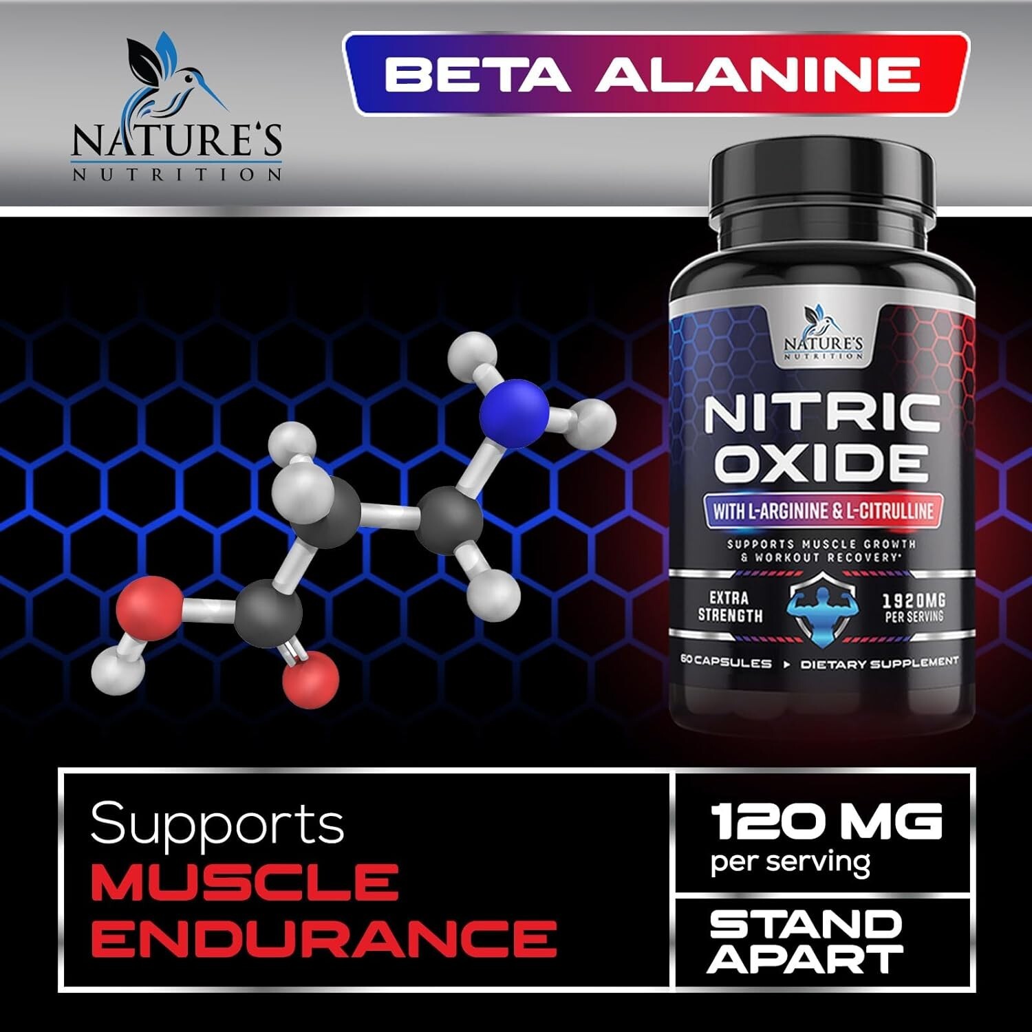 Nitric Oxide Booster Extra Strength 3000mg - L Arginine 3X Strength Nitric Oxide