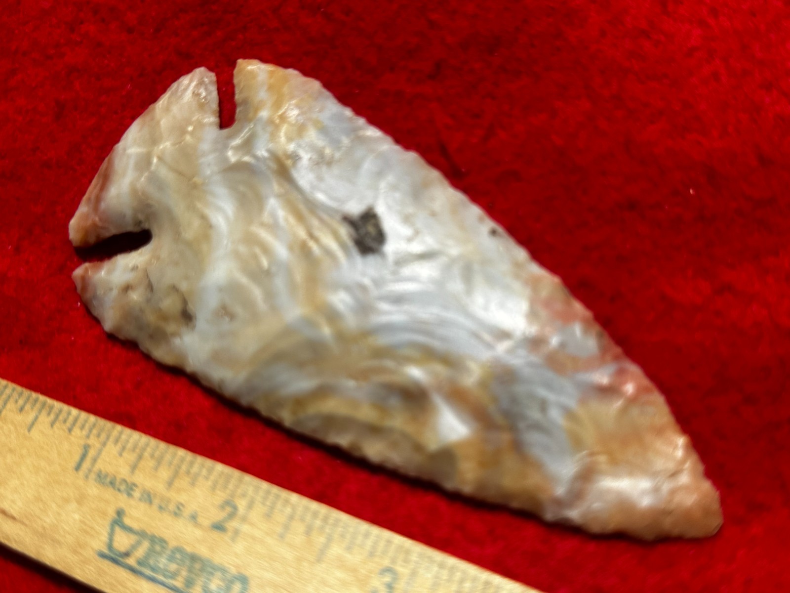 4 1/2" Flintridge Dovetail Point, Indian Artifacts, Hopewell, Arrowheads, Paleo