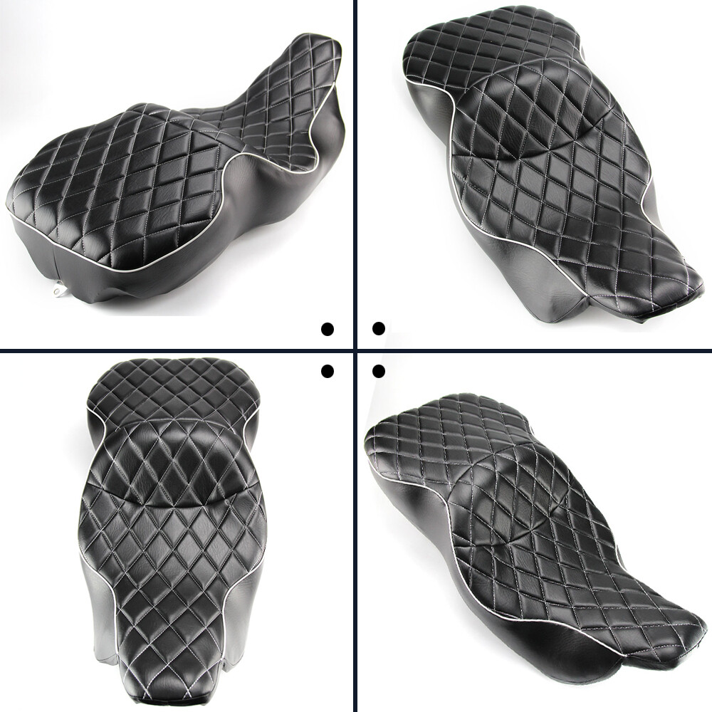For 97-07 Harley Electra Glide Standard Seat Rider Driver Passenger 2Up Diamond