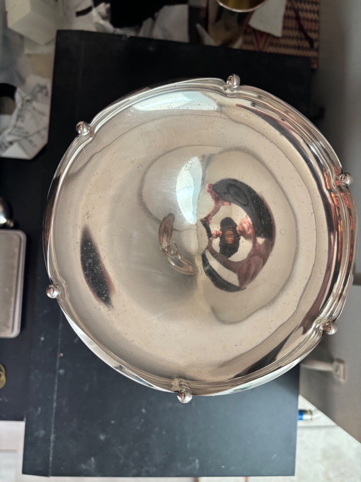 Watson Sterling Silver Heavy Compote Unique Design Minty Gem