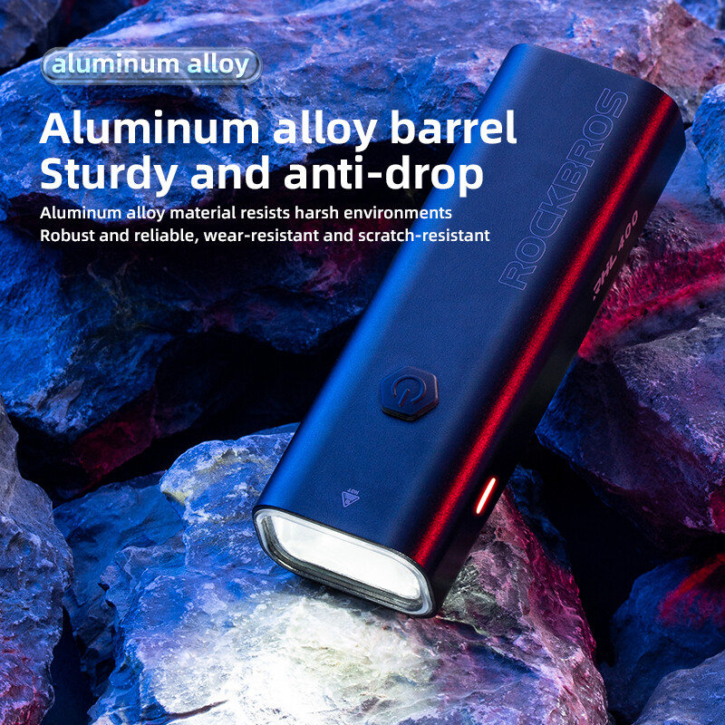 ROCKBROS Cycling Headlight USB Rechargeable MTB Road Bike Front Light Night LED