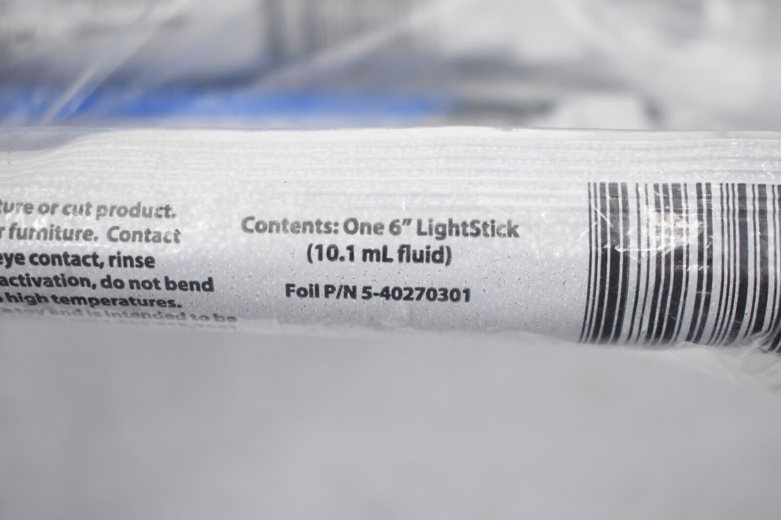 Lot Of 20 6" Snaplight Blue 8-Hour Glow Sticks Safety LightSticks 9-00723