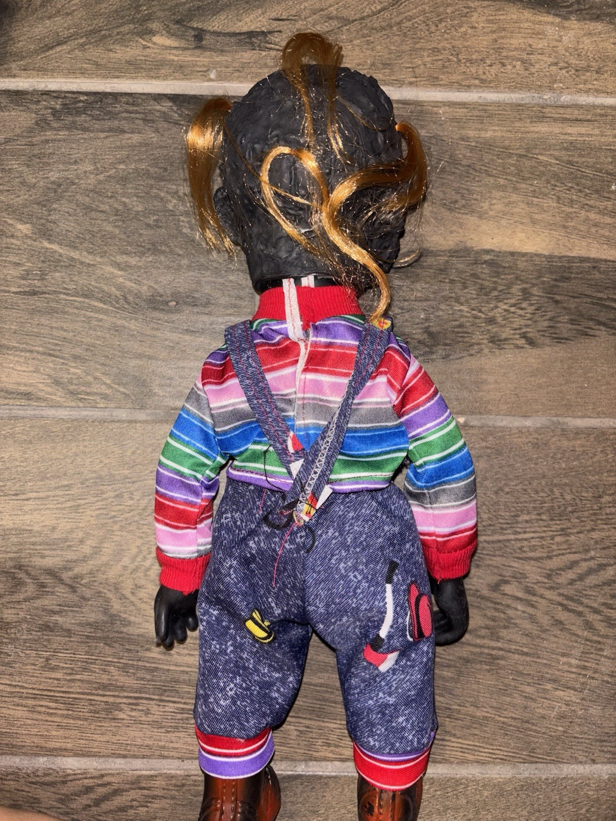 Chucky Doll Burnt Child play 1 Mezco Doll Size Mexico Brand