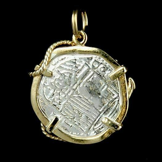 Atocha Sunken Treasure Jewelry - Medium Pieces of 8 Silver Coin Pendant