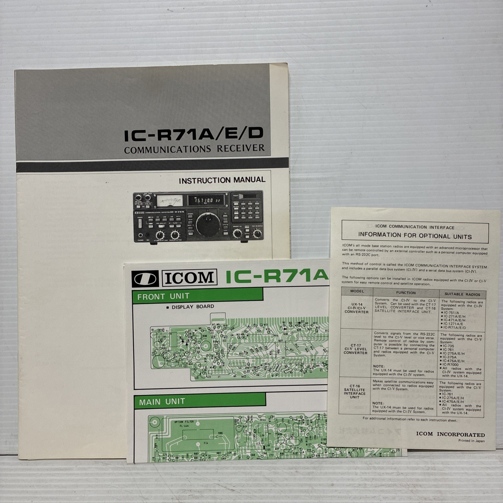 Icom IC-R71A Receiver Shortwave AM SSB CW Radio *CLASSIC DX MACHINE* w/MANUAL