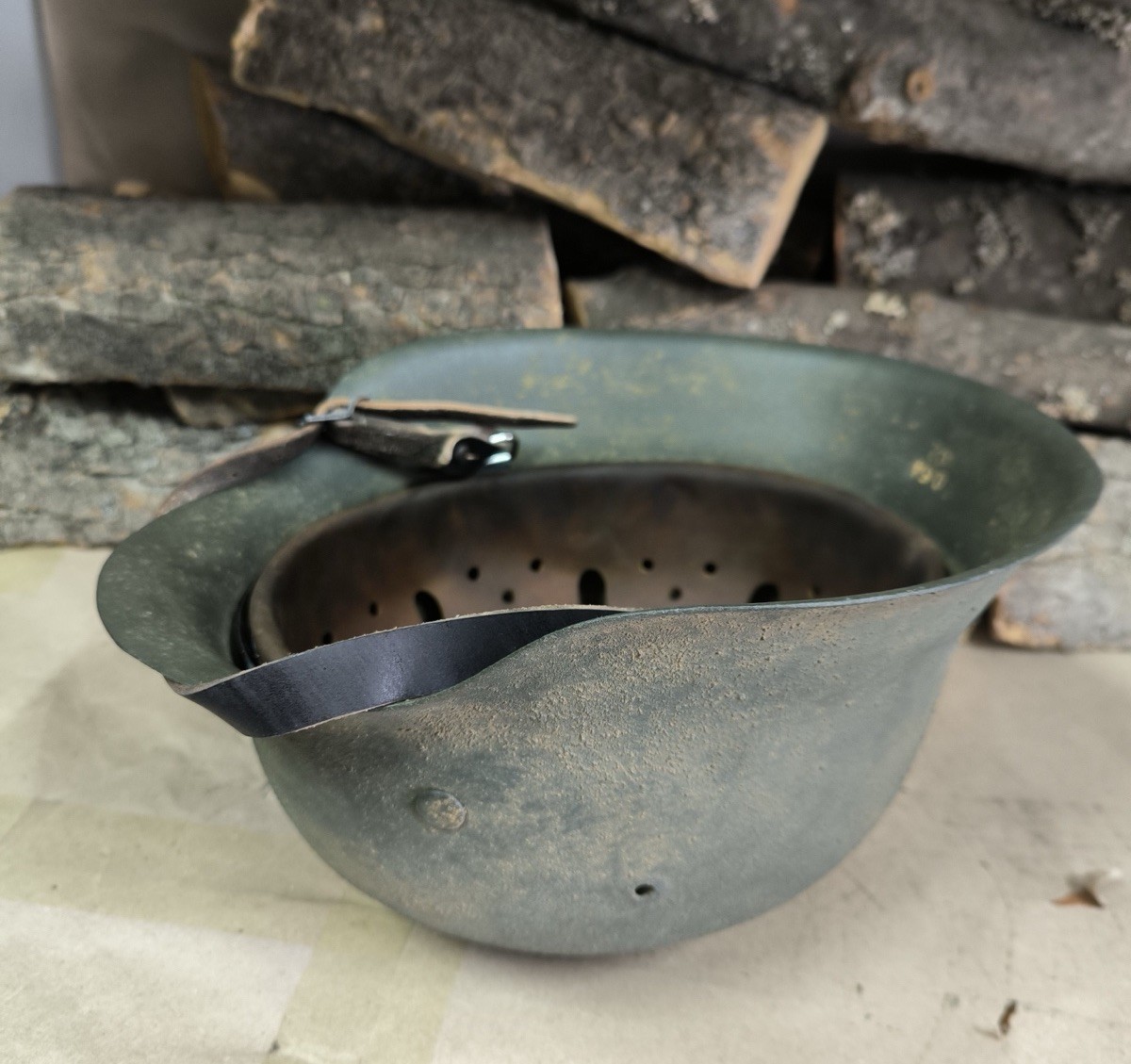 WW2 M42 German Helmet WWII M 42. Combat helmet size 64