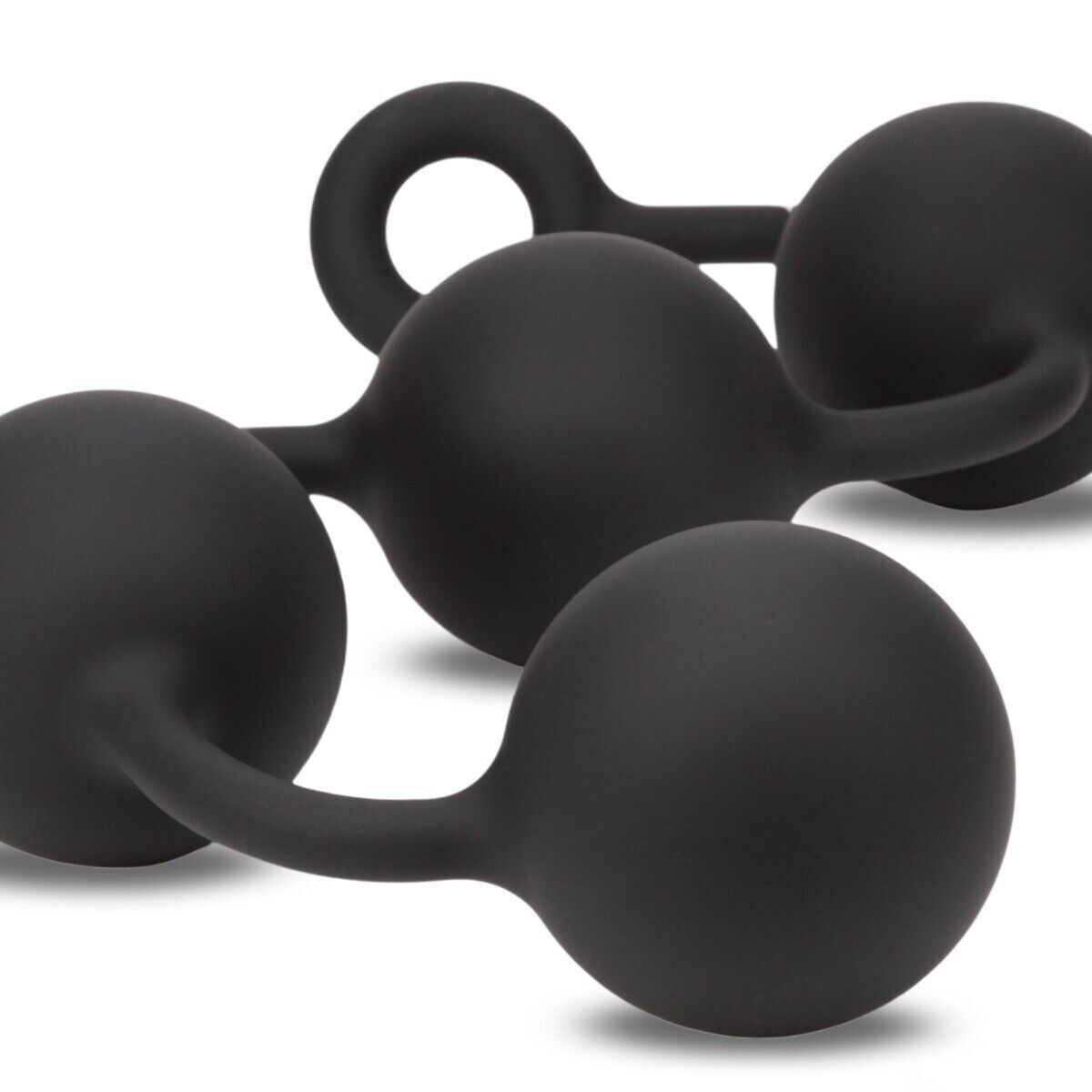 Silicone 2.35" Super Big Huge Extra Large XL Anal Beads Butt Plug Pull Ring