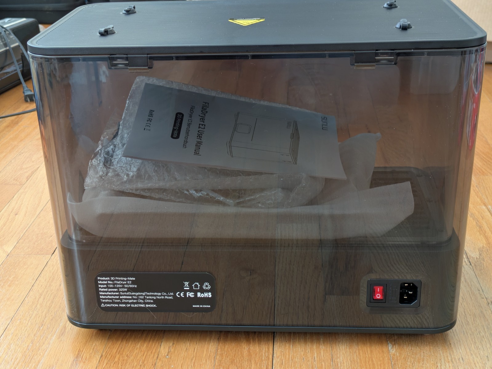SUNLU FilaDryer E2 up to 110℃ 3D Printing Mate Preowned