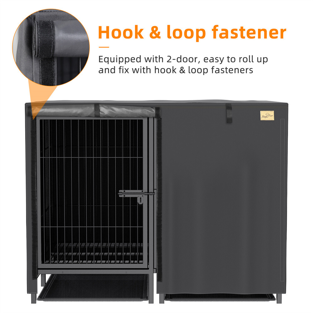 Jumbo XXL Large Dog Cage Heavy Duty Pet Playpen Crate Kennel with Tray & Divider