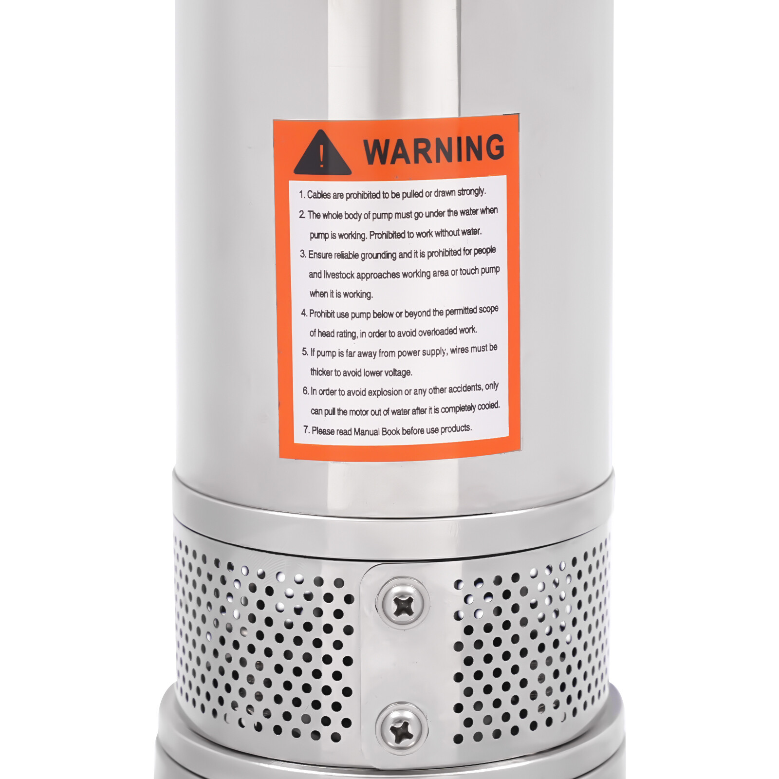 1.0 HP Water Well Pump Stainless Steel Deep Well Submersible Pump 3420RPM 750W!