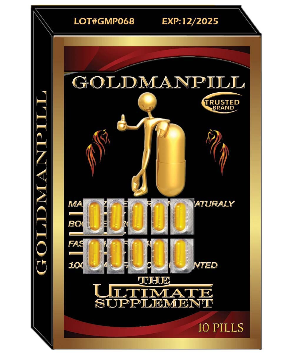Go Goldman, Natural Male Enhancement Pill GUARANTEED POWERFUL ERECTION 10 Pills