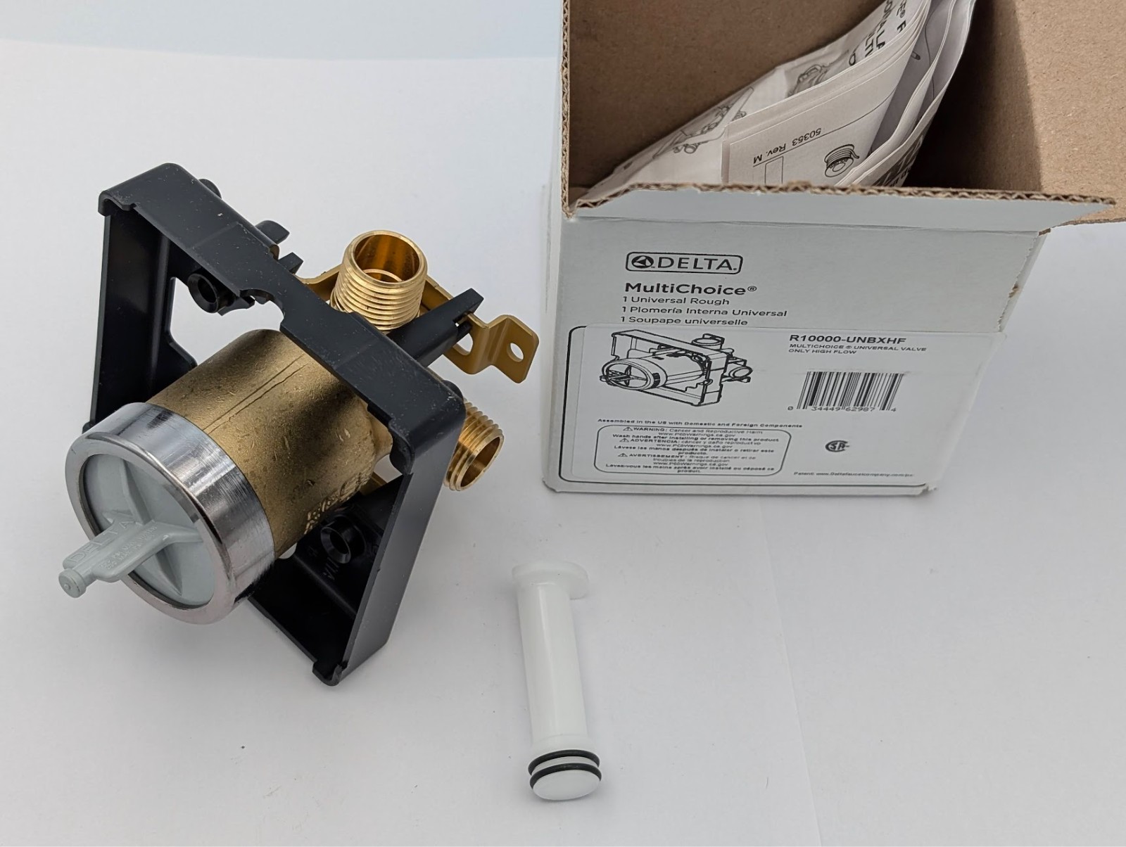 Delta R10000-UNBXHF Universal Mixing Rough-In Valve MADE IN USA! GENUINE DELTA