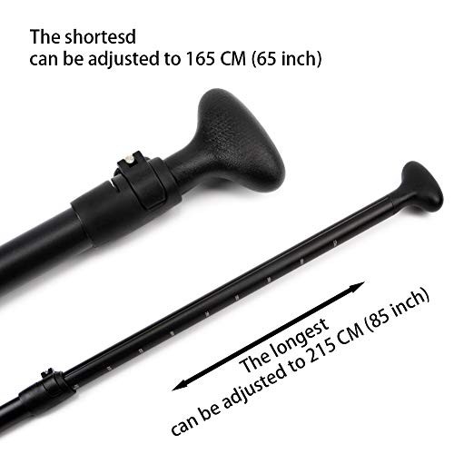 SUP Paddle - Adjustable 3 Pieces Stand Up Paddle Board Paddle A：Orange paddle