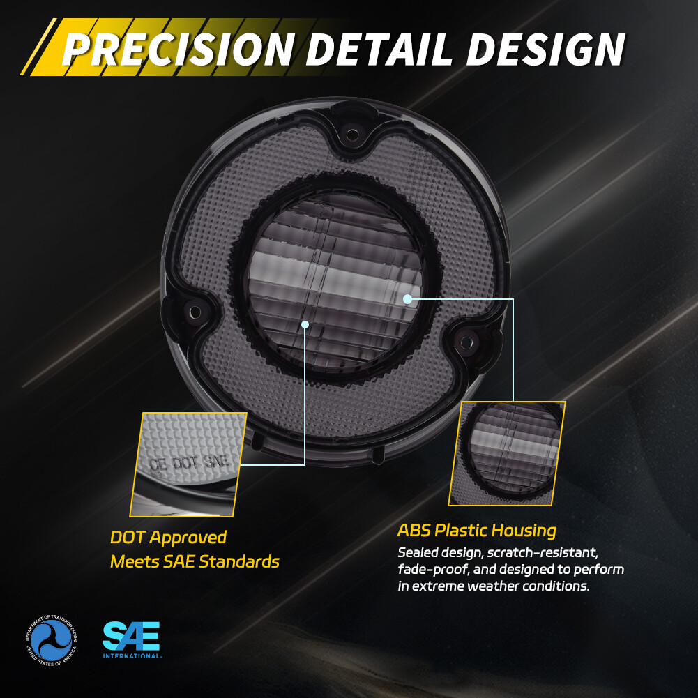 4X Smoke Tail Light Lens & Backup Lamp Lenses For 1972 Chevry Chevelle Malibu SS