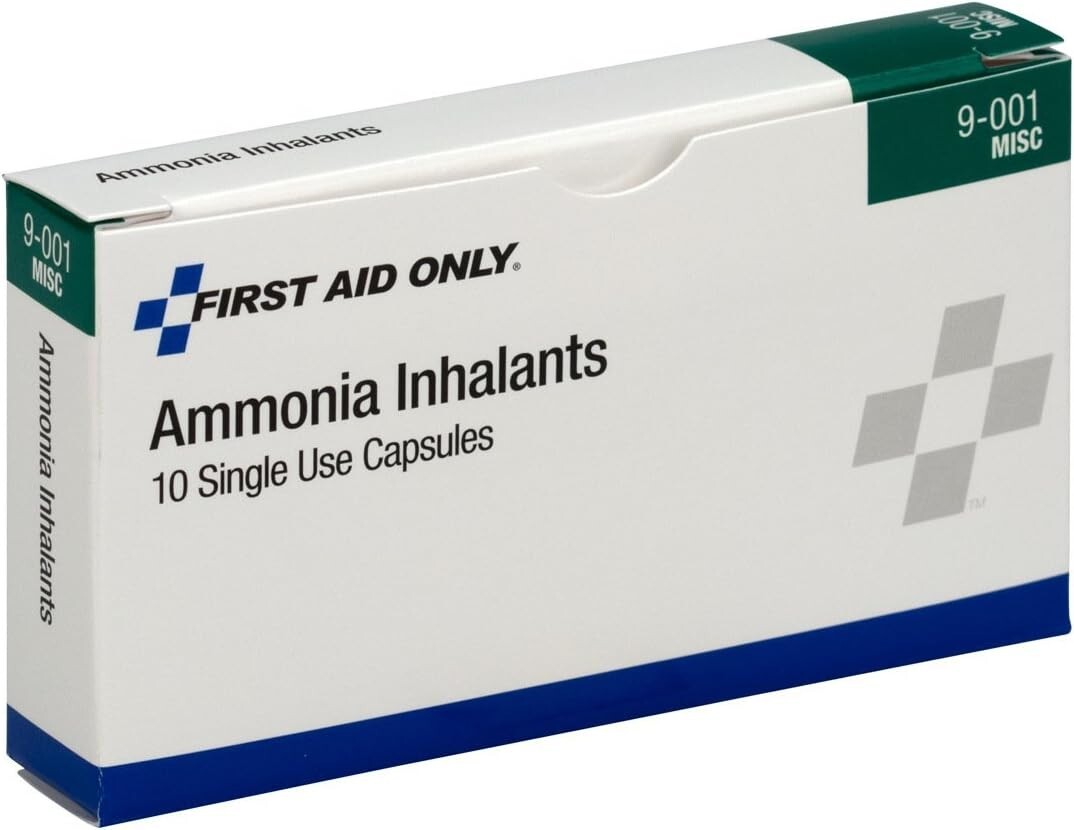 First Aid Only Ammonia Inhalant Ampules (Box of 10)