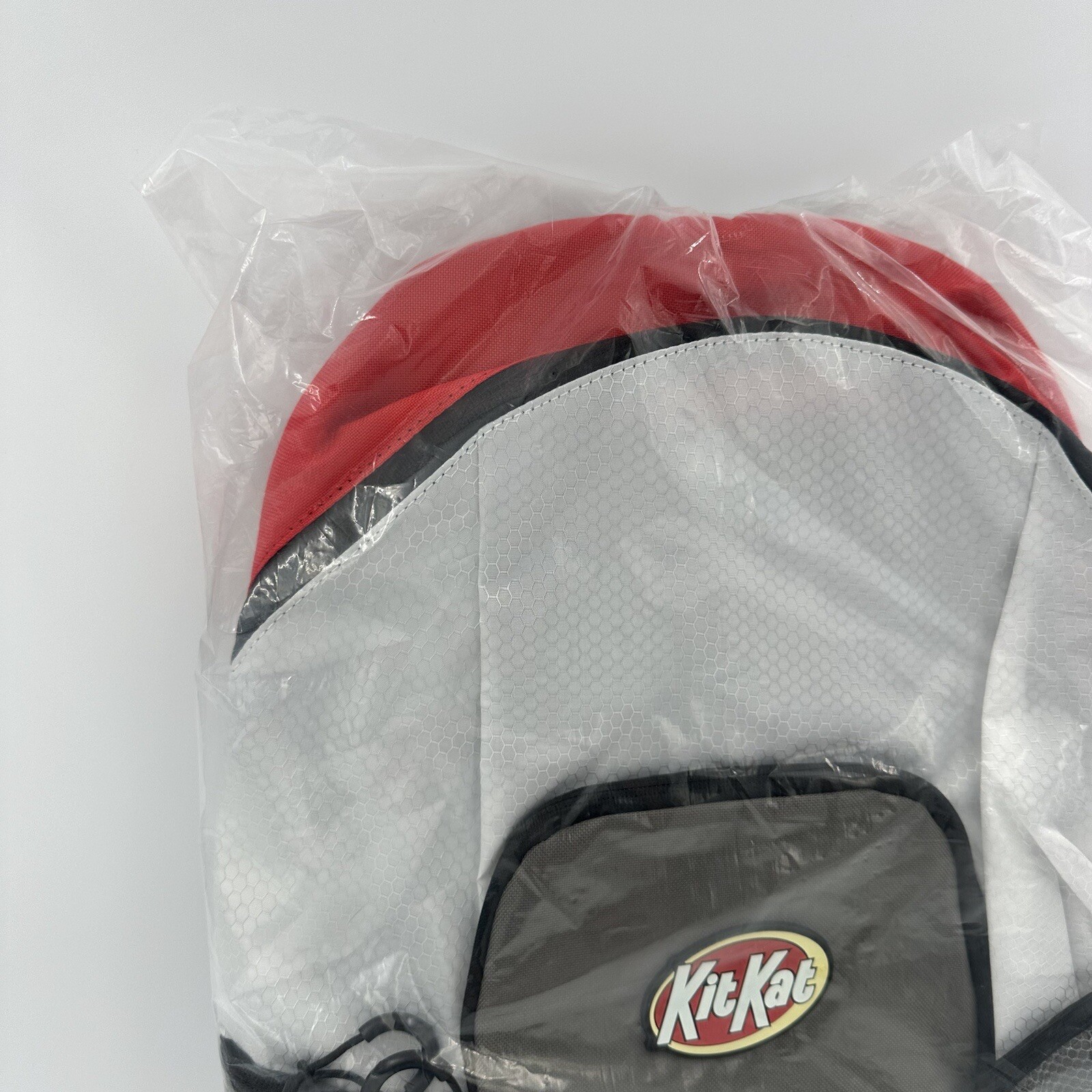 Kit Kat Backpack Lightweight Candy Collector Poly White Red Gray Rubber Logo