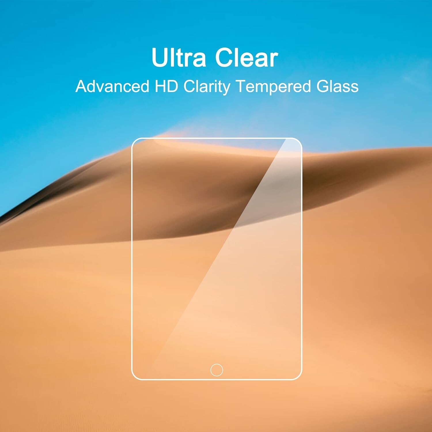{2-Pack} Clear HD Tempered Glass Screen Protector For iPad 10.2 7th 8th 9th Gen