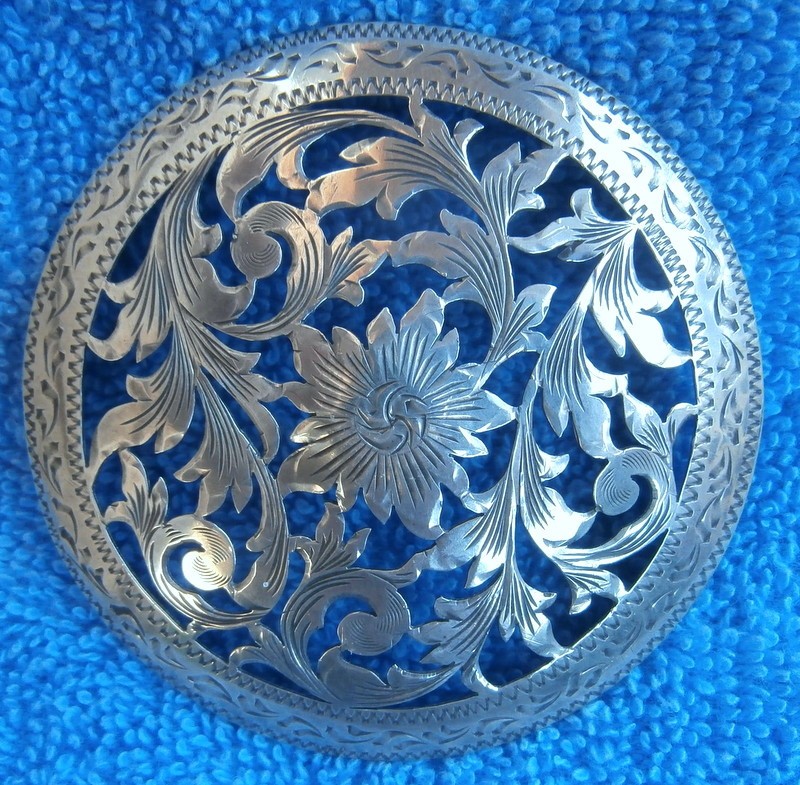 Fleming Sterling Silver Filagree 3 in. Saddle Horn Cap