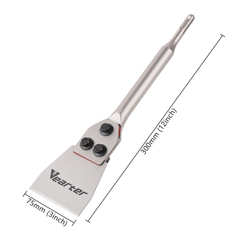 SDS Plus Chisel 3'' X 12'' Floor Scraper Wide Tile Removal Steel Flat Drill Bit
