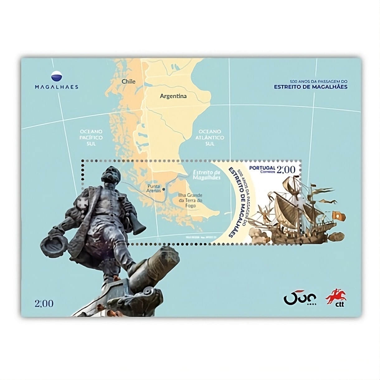 Portugal - 500th Ann of the Navigation of the Strait of Magellan (MS)