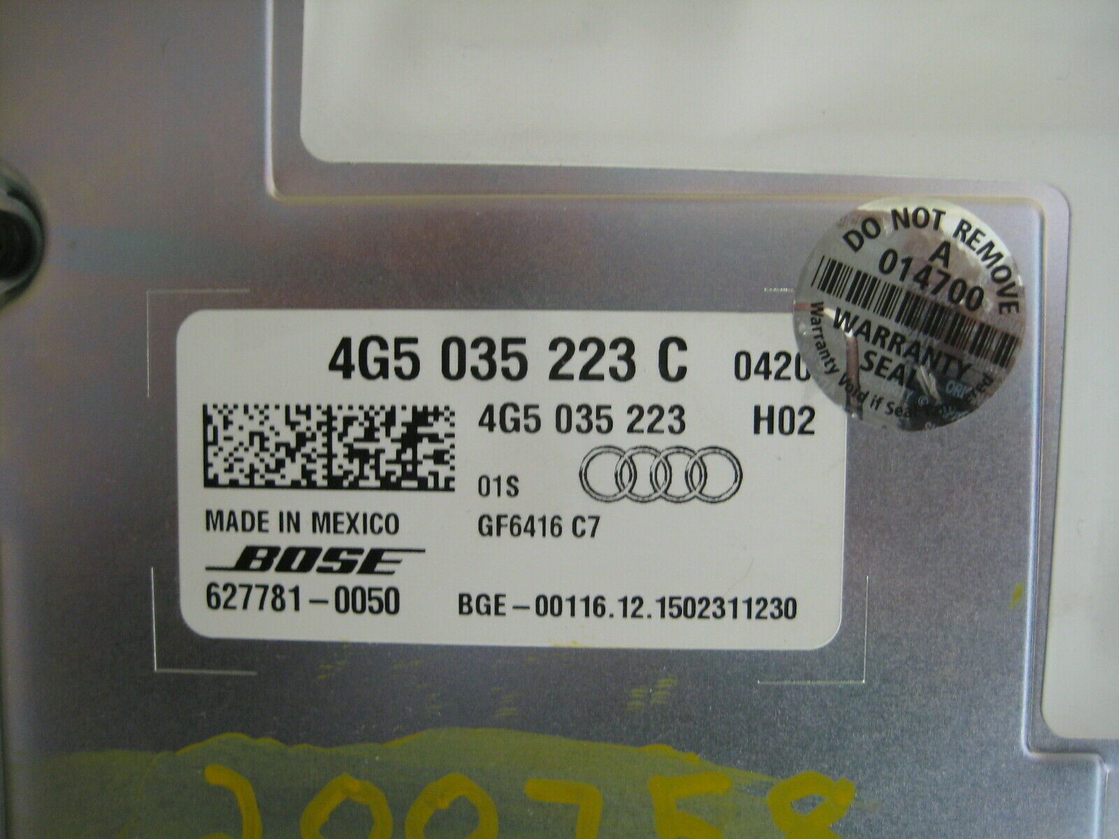 PORSCHE 2017-UP CAYENNE BOXTER 911 MACAN BOSE AMPLIFIER REPAIR SERVICE 1YR