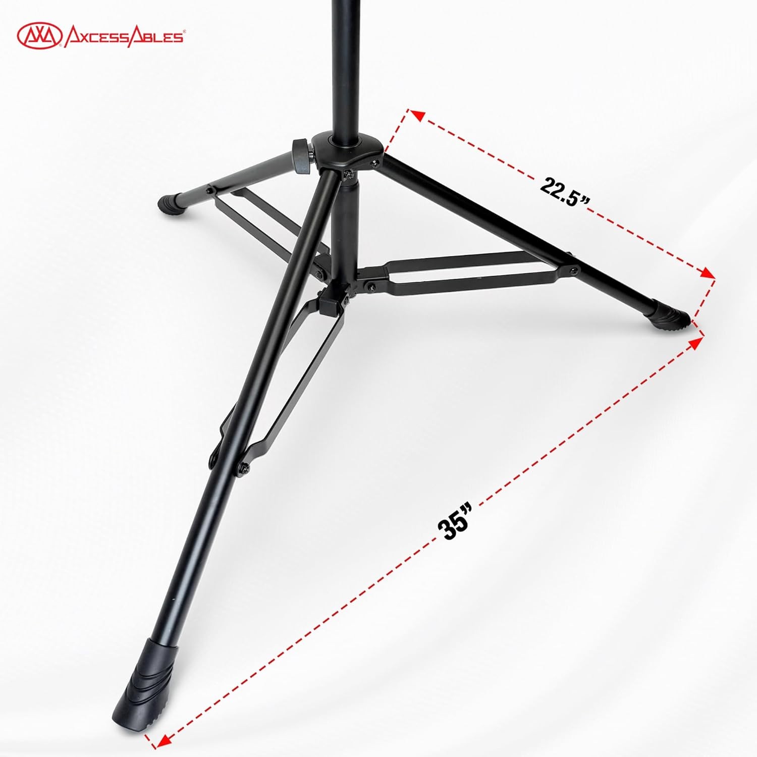AxcessAbles AXCMB-T Heavy Duty Microphone Boom Stand with Weighted Tripod Base |